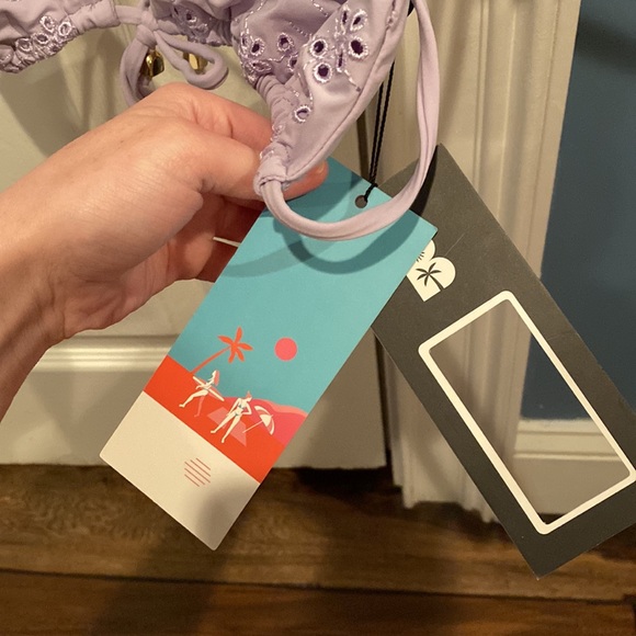 Never worn with tags black bough bikini top - Picture 2 of 2